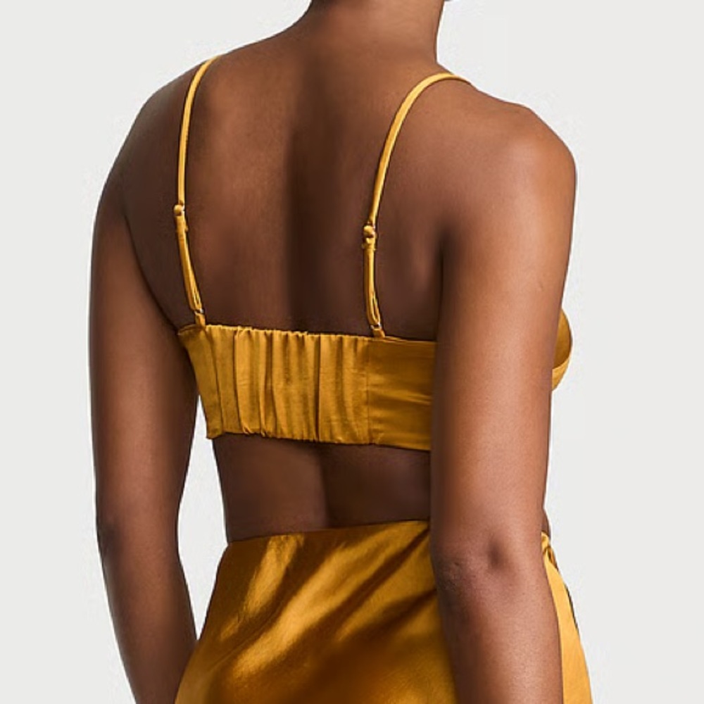 NWT Victoria's Secret Golden Yellow Bandeau Bralette Top Size XS (TOP ONLY) - Picture 4 of 9